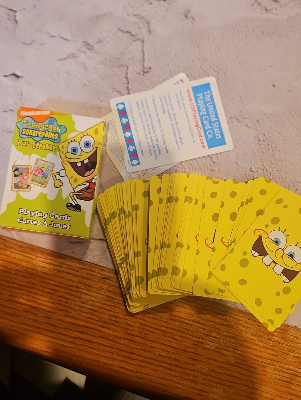 🌟3/$25🌟 Nickelodeon SpongeBob Yellow Character Playing Cards Deck